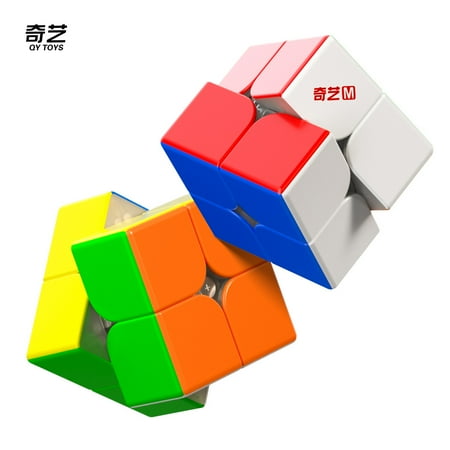 QiYi M Pro 2X2 Magnetic Magic Cube QY Stickerless Speed Cube Puzzle Toys Kid Gift