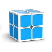 QiYi OS Cube 2x2 Magnetic Cube QY Blue POP Puzzle Cube,2x2x2 Stickerless Magic Cube Kid Toys