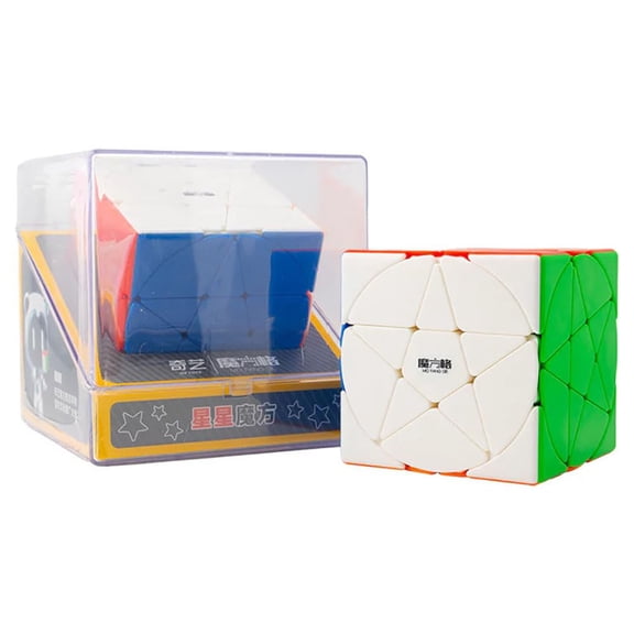 QiYi Pentacle Cube (Lite)  Stickerless Shape Mod Speed Cube Puzzle, Unique Star Pattern, Challenging Brain Teaser