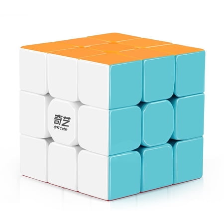 QiYi Puzzle Cube - Warrior W 3x3 Stickerless Cube with Bonus Mini Cube - Speedy