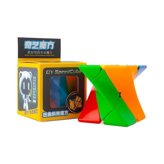 QiYi Twisty Skewb (Lite) Cube Unique Shape Mod Puzzle, Challenging Brain Teaser Cube