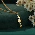 thumbnail image 1 of Qiamni Stainless Steel sea horse Animal Pendant Necklace, 1 of 4