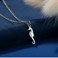 thumbnail image 1 of Qiamni Stainless Steel sea horse Animal Pendant Necklace, 1 of 4