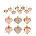 thumbnail image 1 of QianGlow 12pcs Valentine's Day Heart Shaped Ornaments 1.77in, Hanging Decorations for Wedding Party, Valentine's Day Party Decor,D, 1 of 3