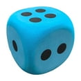 thumbnail image 1 of QianGlow Large 3.15 Inch EVA Foam Dice, Soft Rounded Corner Dice for Party Games Teaching & Board Games, Portable Party Decoration Prop, Gift for Game Lovers-Blue, 1 of 7