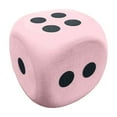 thumbnail image 1 of QianGlow Large 3.15 Inch EVA Foam Dice, Soft Rounded Corner Dice for Party Games Teaching & Board Games, Portable Party Decoration Prop, Gift for Game Lovers-Pink, 1 of 7