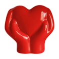 thumbnail image 1 of QianGlow Valentine's Day Resin Statues, Solid Color Finger Heart Shape Funny Desktop Figurines, Home Holiday Decoration, Valentine's Day Decor & Gift for Couples,Red, 1 of 4
