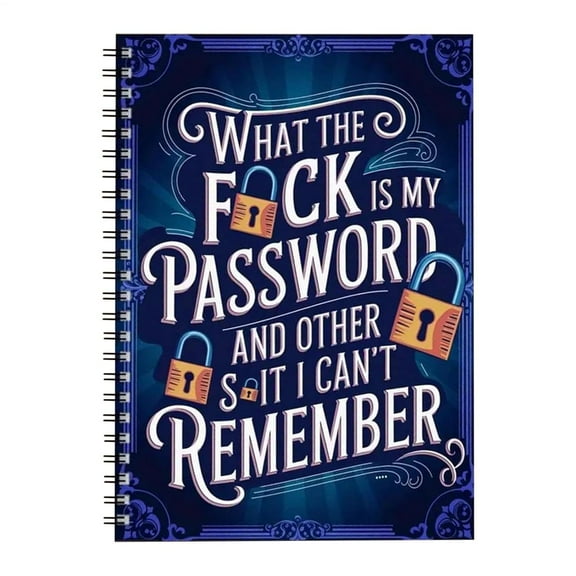 QianGlowSpiral Codebook Password Log Book, Information Management Notebook for Privacy and Security, Easy-to-Use Assistant for Usernames and Passwords,as shown