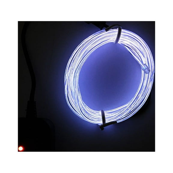 QianYing Home Decor Clearance 5M Flexible LED EL Wire String Strip Rope Decor Neon Lamp USB Controlle