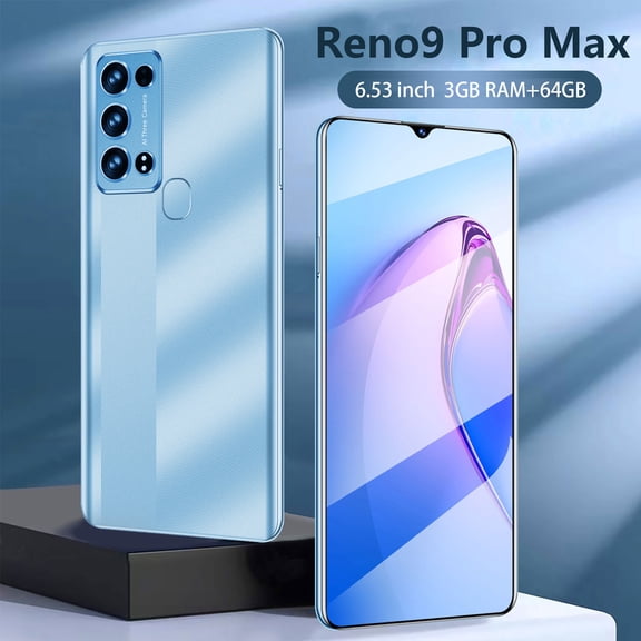 QianYing Smartphones for Cheap Smart Phone,Android 10.0 System Smartphone HD Full Screen Phone, SIM Unlocked Smart Phone,3GB RAM+64GB ROM,6.53 Inch Cellphones Mobile Phones