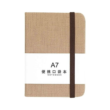 QianYing Stationery Clearance A7 Horizontal Notebook Hand Thickened Office Learning Notebook(Fashion and Simplicity)