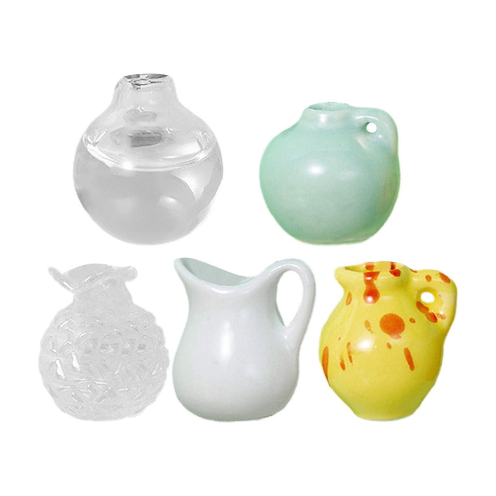 8Pcs Mini Ceramic Vase Fridge Magnets - Cute Plant Decor Accessories For Kitchen, Office, Refrigerator - View #8