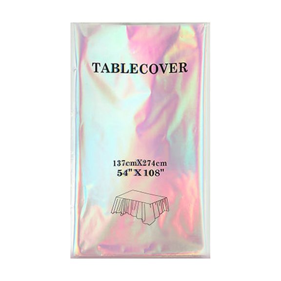 Picture of 4 Pack of Round Disposable Plastic 84 Inch Tablecloths Party Wedding ...