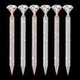 thumbnail image 1 of Qianfeng 6 Pcs Glitter Pens with Rhinestone for Wedding Favors, Black Ink Ballpoint Pen 1.0mm Point, 1 of 11