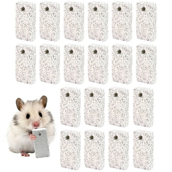Qianfeng Small Animal Chews Blocks Hamster and Rabbit Teething Toys, 20 Pcs