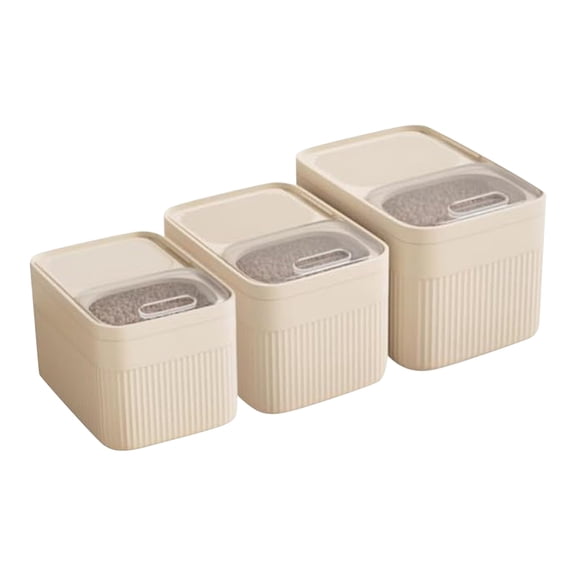 Qianglinshangmao Airtight Dog Food Storage Container – BPA-Free PP with Locking Lid & Built-in Scoop, 9/15/30lb Capacity for Dry Food/Snacks