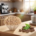 thumbnail image 1 of Qianglong unbleached coffee filters 8 12 cup (Natural Unbleached, 50pieces), 1 of 9