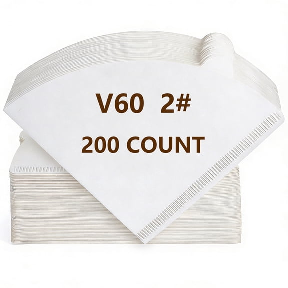 Qianglong Coffee Filters Paper Coffee Filter Cones 200 Count(White)