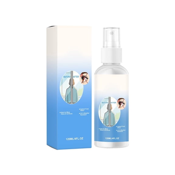 Qiangzon 120ml Mirror Effect Spray, Glass Spray Paint, Decorative Reflective Coating for Glass Doors, Cabinets, Vases, Craft Projects, White