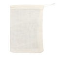 thumbnail image 1 of Qiangzon 1Pcs Reusable Cotton Drawstring Soup Bags Fine Mesh Spice Filter Bags Herbal Tea Infuser Strainer Multifunctional Brew Bags for Cooking Boiling Decoction Natural Unbleached Filter Bag*1, 1 of 7