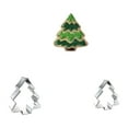 thumbnail image 1 of Qiangzon 2-Piece Christmas Tree Cookie Cutter Set with Recipe Booklet - Perfect for Holiday Baking, Diy Decorations, and Gifts for Children and Home Bakers, Sturdy and Easy to Use 2 Molds, 1 of 5