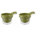 thumbnail image 1 of Qiangzon 2Pcs Dual-Layer Vegetable Draining Basket,Watermelon Bowl with Strainer for Mini Berry and Tomato Grape Washer (Purple), Fruit Rinser Strainer Container, Small Fruit Washer Fruit Strainer, 1 of 5