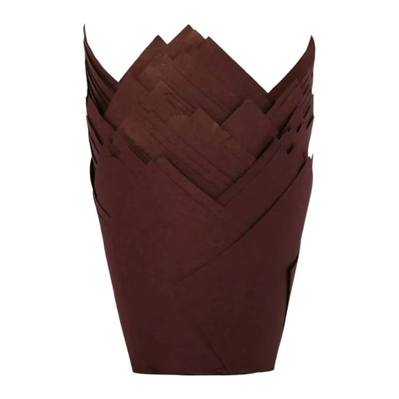 Qiangzon 50 Packs of Standard Size Paper Cup Liners - Heat and Oil Resistant Baking Cups for Birthday Parties, Christmas, and Snack Packaging 50Pc Cake Cups