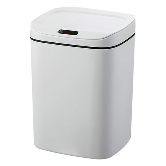 Qiangzon Automatic Kitchen Trash Can with Lid, Mute Design for Dorm and Bedroom, Odor Control Garbage Bin, Motion Sensor Operation, Plastic Construction, Promotes Clean and Tidy Spaces