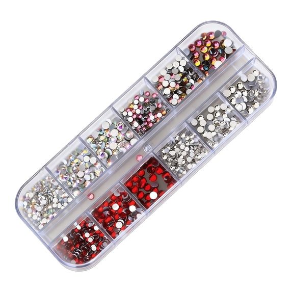 Qiangzon Bedazzling Kit, Resin Kit, Resin Gems for DIY Crafts, Flat Back Rhinestones with Tweezers for Jewelry, Phone Case, Clothing Decoration, A