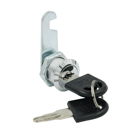 Qiangzon Cabinet Lock, 16mm Drawer Lock, Mailbox Lock, Tool Box Lock, Replacement Cam Lock with Keys for File Cabinet, Desk, Home, Office, Silver