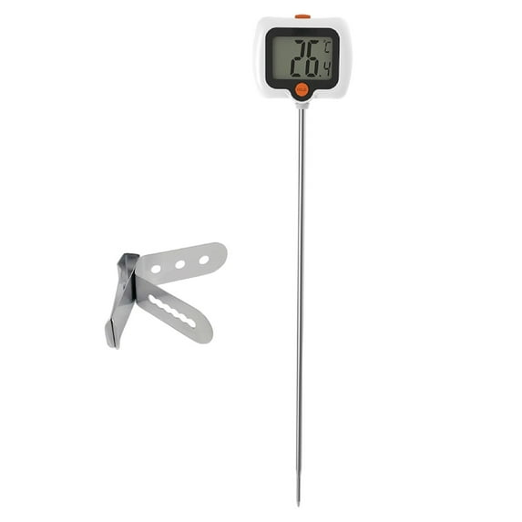 Qiangzon Digital Candy and Cooking Thermometer - Instant Read with Pot Clip and 180° Rotating Lcd Display, Versatile Tool for Grilling, Baking, Candy Making, and Liquid Temperature