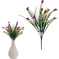 thumbnail image 1 of Qiangzon Faux Calla Lily, Artificial Flowers for Outdoors, Fake Plants UV Resistant, Faux Plastic Flowers, Indoor Outside Planter Home Porch Summer Decor, Light Purple, 1 of 6