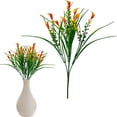 thumbnail image 1 of Qiangzon Faux Calla Lily, Artificial Flowers for Outdoors, Fake Plants UV Resistant, Faux Plastic Flowers, Indoor Outside Planter Home Porch Summer Decor, Orange, 1 of 6