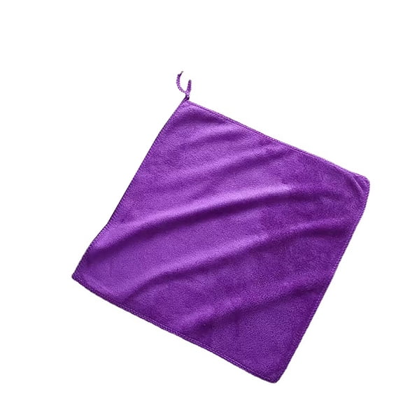 Qiangzon Fiber Cleaning Towels, Thickened Square Microfiber Rags for Housekeeping, Lint-Free and Double-Sided Dish Cloths for Kitchen and Home Cleaning, Durable and Absorbent with Hanging Hook