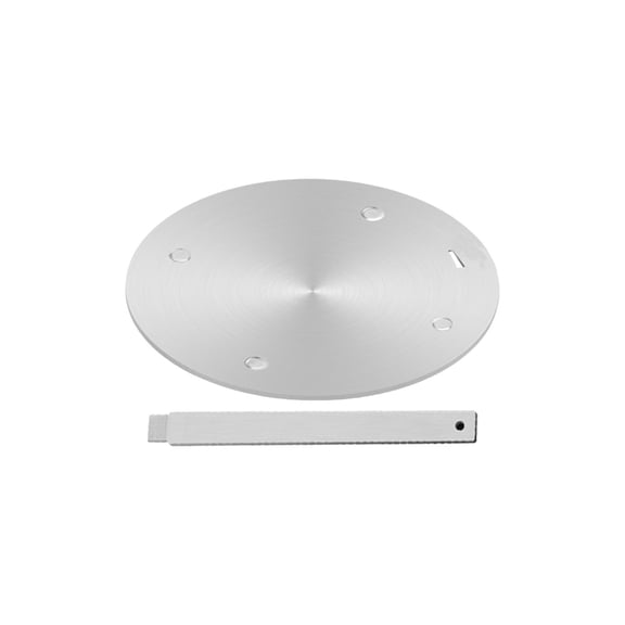 Qiangzon Heat Diffuser Plate for Gas Stove Induction Cooker - 11 Inch 3-Ply Stainless Steel Aluminum Core Defrosting Heating Plate with Removable Handle Prevents Pot Blackening