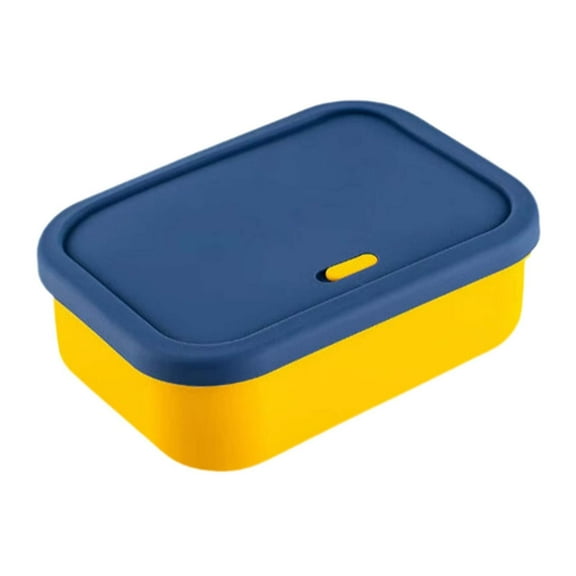Qiangzon Heat-Resistant Silicone Lunch Box with Lid - Leakproof and Fresh Keeping Container for School, Work, and Travel, Reusable and Easy to Clean, Flexible and Durable 1 Box