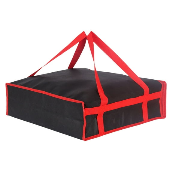 Qiangzon Insulated Pizza Bag - Large Capacity Pizza Transport Bag with Thermal Insulation, Non-Woven Cloth Material, Secure Zipper Closure, Ideal for Delivery, Picnics, and Outdoor Activities