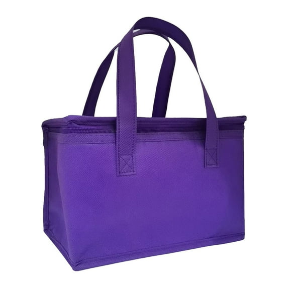 Qiangzon Insulated Tote Bag - Cooler for Travel & Groceries, Foldable Lunch Bag with Zippered Top, Reusable Cold Bag for Frozen Food, Insulated Grocery Tote