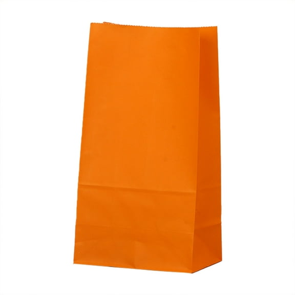 Qiangzon Kraft Paper Gift Bags 5-Pack Flat Bottom Candy Packaging Bags for Treats Snacks Party Favors Birthday Wedding Holiday Presents Shopping Merchandise Bags 6 Colors 5* Wrapping Paper