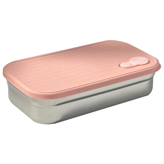 Qiangzon Leak-Proof Stainless Steel Snack Containers Silicone Lid Teens Lunchbox Bento Meal Prep Dips Yogurt Nuts Reusable Dishwasher Safe Compact Travel Cups A Lunch Box