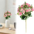 Miniature Roses Printable Qiangzon Mini Rose Bouquet with Multi Heads for Photography Living Room ...