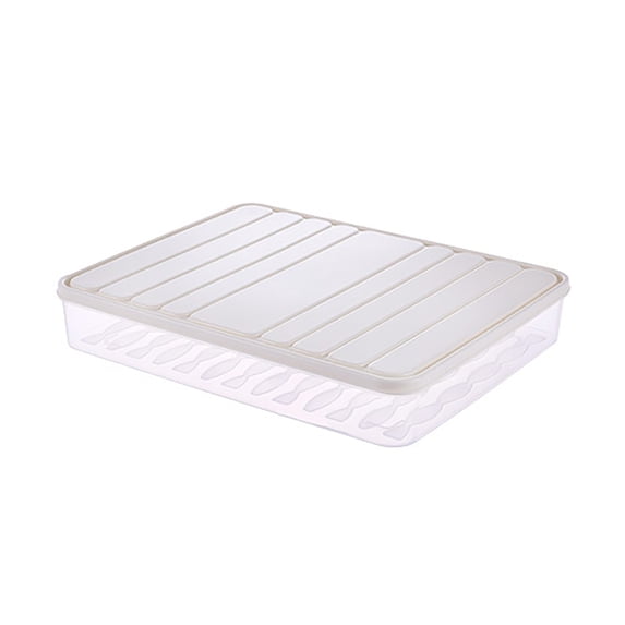 Qiangzon Multi-Layer Food Storage Containers - Household Dumpling Freezer Box, Food Grade Quick Freezing Container for Organizing Kitchen Pantry and Refrigerator 1X Refrigerator Dumpling Box