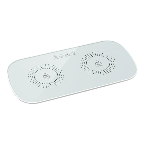 Qiangzon Multifunctional Warming Tray - 10S Quick Heat 50W Hot Plate Food Warmer with Glass Panel, Constant Temperature for Kitchens, House Parties, and Buffets, Ideal for Valentine's Day Gifts