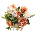 thumbnail image 1 of Qiangzon Orange Peony Rose Stem, Rose-Like Vibrant, Orange, 10.23inch, for Wedding, Party, 1 of 5