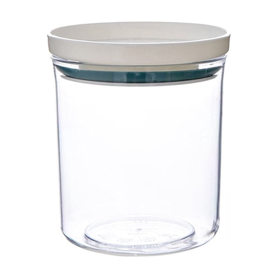 Qiangzon Plastic Airtight Storage Canister with Lid, Clear Bpa-Free Plastic, Airtight Lid, for Pantry Shelf, 350ml