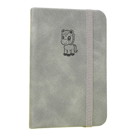 Qiangzon Pocket Notebook, Softcover Mini Notebook, Smooth Writing Note Book for Quick Records, To Do Lists, Study, Office, Travel, Purse, Daily Writing, 4.33x2.95 Inch, Grey