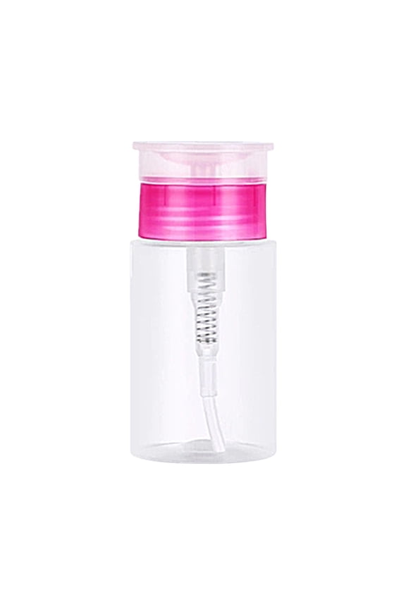 Pump Bottle Dispenser - Lockable Alcohol & Nail Polish Remover Pump, Portable Liquid Dispenser for Travel, Easy Press Design for Makeup Removal, Acetone Pump Dispenser