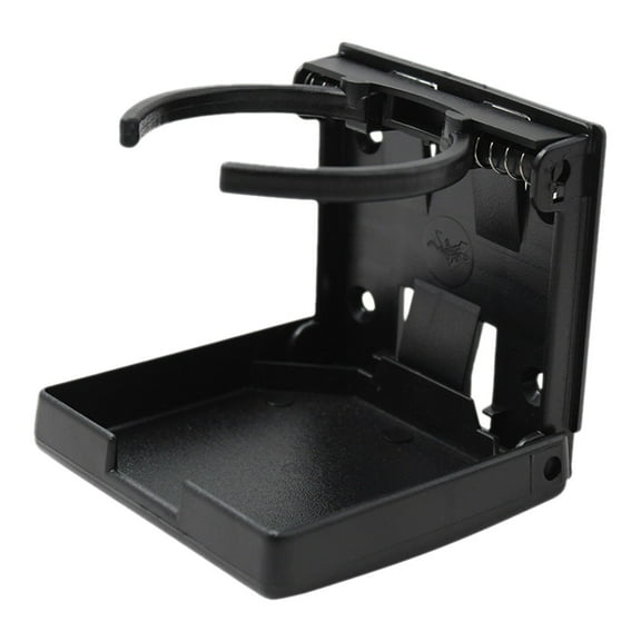 Qiangzon Retractable Folding Cup Holder for Car, Modified Beverage Holder for Water Cups and Teapots, Multi-Use Storage with Installation Kit, Sturdy and Compact for Vehicle Interiors