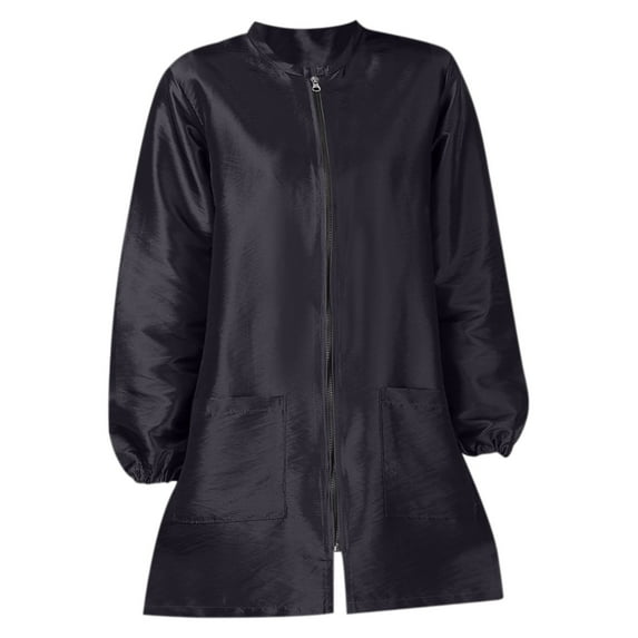 Qiangzon Salon Smock Stylist Jacket - Hairdresser Cape for Pet Grooming, Professional Apron with Snap Buttons and Pockets, Breathable and Machine Washable for Comfort and Durability Apron * 1