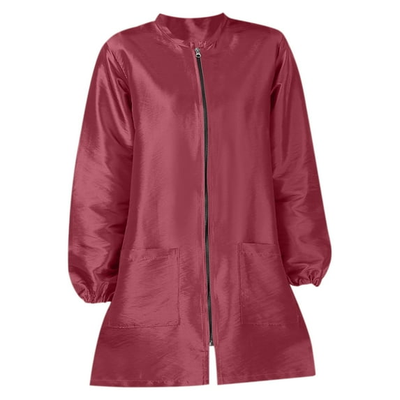 Qiangzon Salon Smock Stylist Jacket for Hairdressers and Pet Grooming, Breathable and Comfortable Fabric, Multiple Sizes and Colors, Machine Washable and Easy to Wear Apron*1 Piece